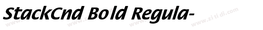 StackCnd Bold Regula字体转换